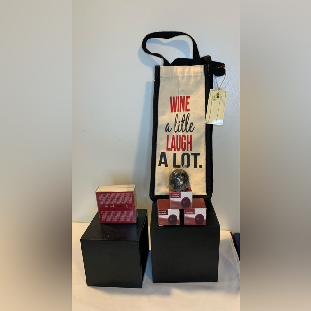 Wine Tote and Accessories Set.
Doesn’t bring a bottle of wine.